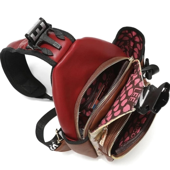 NEW Nicole Lee Sling Backpack Purse Together We Stand with Matching Wallet - Picture 6 of 8